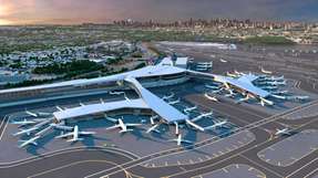 Eine Visualisierung des neuen Terminals am New Yorker Flughafen LaGuardia.