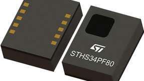 Der STMicroelectronics STHS34PF80 hochempfindliche Infrarotsensor ist ein ungekühlter, werkseitig kalibrierter IR-Sensor mit einer Betriebswellenlänge zwischen 5 µm und 20 µm.