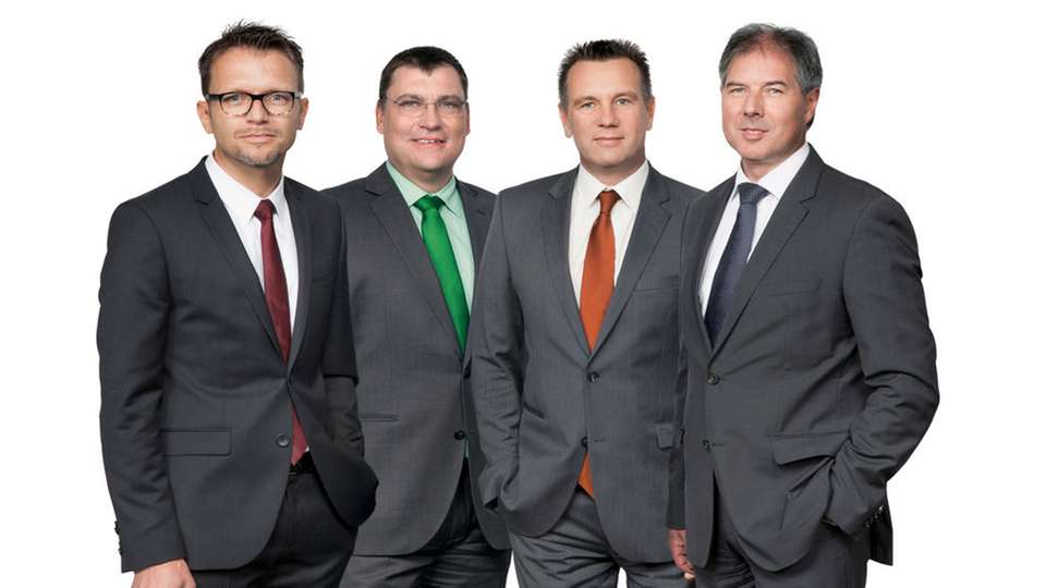 Die Geschäftsführung der Bilfinger Maintenance GmbH (v.l.n.r.):  
Franz Xaver Braun (Vorsitzender der Geschäftsführung), Frank Lothar Unger, Hermann Holme und Jörg Wolfhard.
