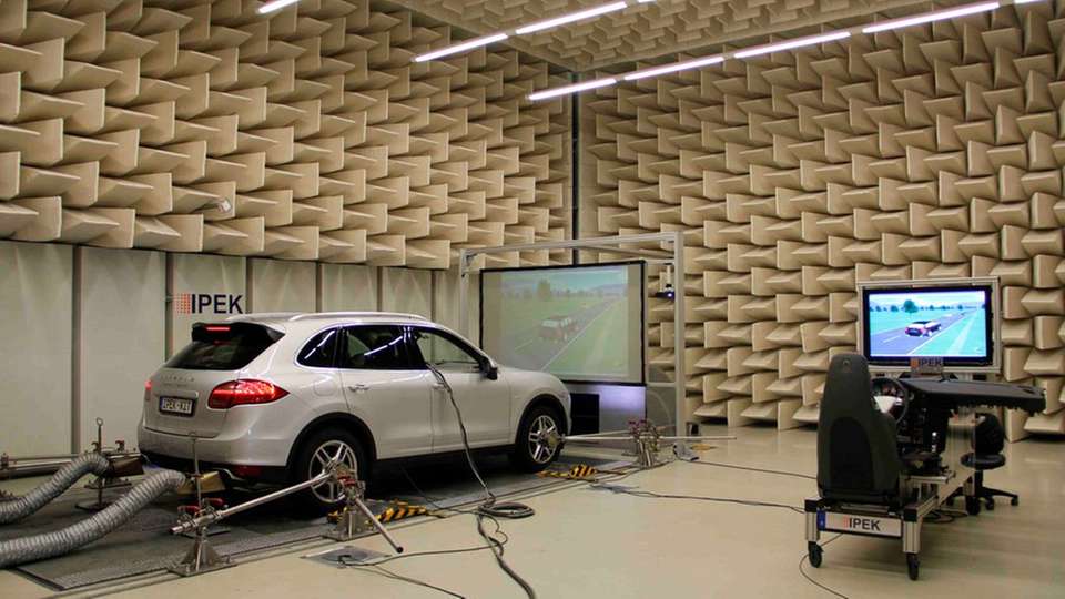 Elektroauto im Prüfstand: Ein neues Labornetzwerk für Elektromobilität sorgt für das interaktive Zusammenwirken von räumlich getrennten Prüfständen.