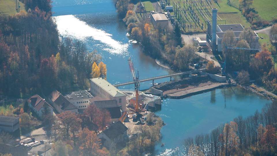 Das neue Wasserkraftwerk in Sulzberg/Au (Allgäu) nutzt die Very-Low-Head-Technik für den wirtschaftlichen Betrieb.