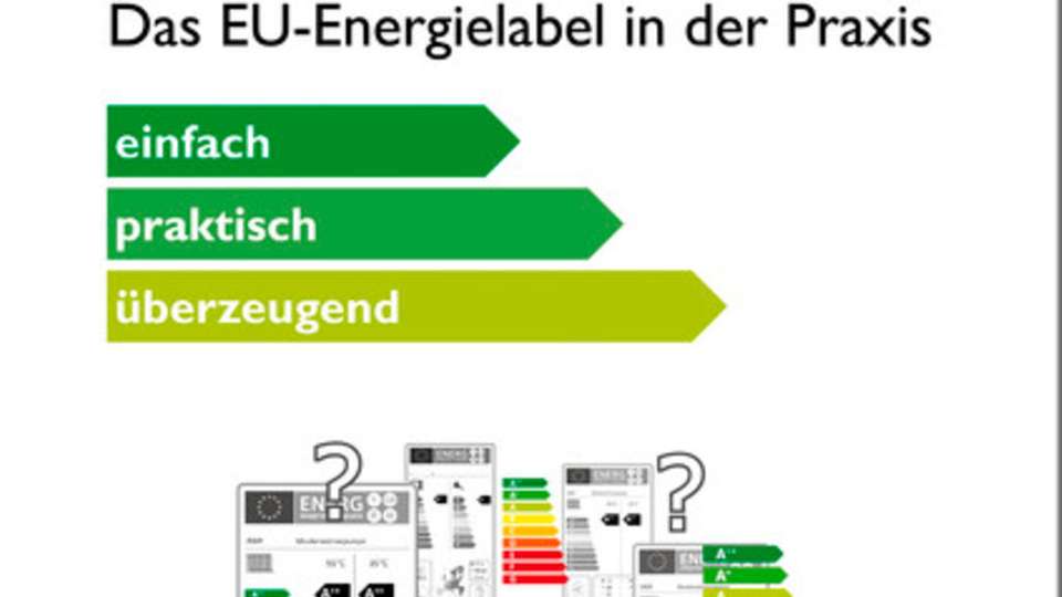 Ratgeber„ EU-Energielabel in der Praxis“: Hier finden Interessierte Antworten auf häufige Fragen. 