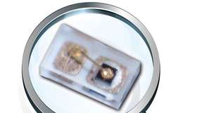 Die LED der KPG-0603-Serie ist 0,65 mm x 0,35 mm x 0,2 mm klein.