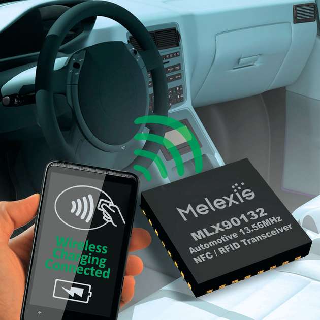 Das NFC-/Wireless-Charging-Referenzdesign WCT-5WTXAUTO