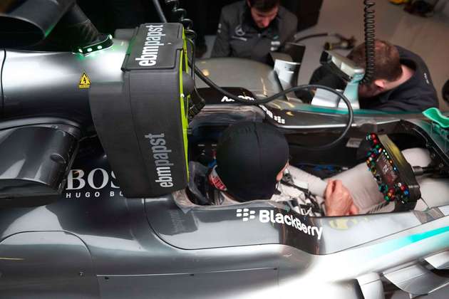 Nico Rosberg kurz vor dem Start