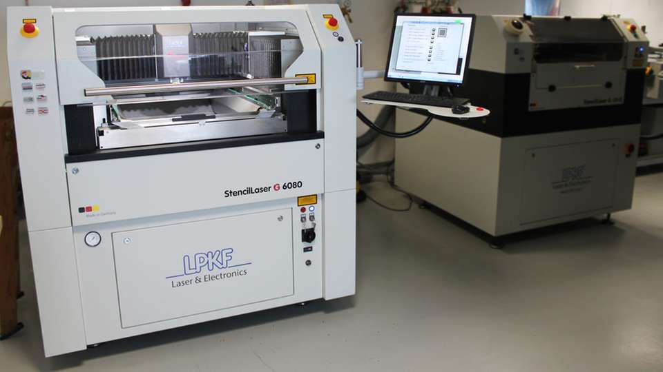 Der StencilLaser G 6080 von LPKF ergänzt die Produktion von Beta Layout.