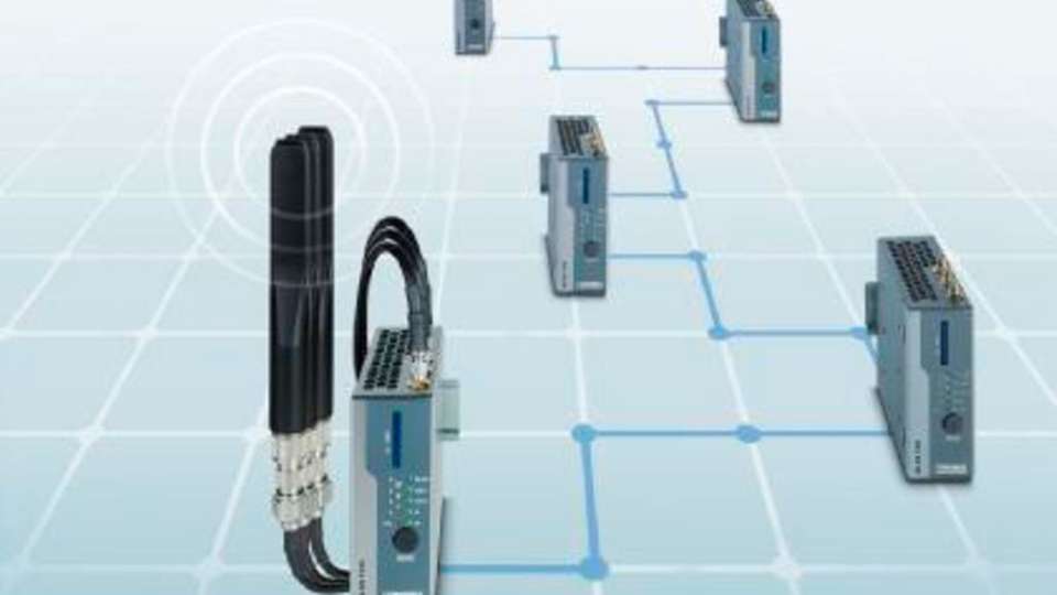 WLAN für industrielle Umgebungen Die Modellreihe WLAN 5100 ist mit einer Cluster-Management-Funktion ausgestattet.