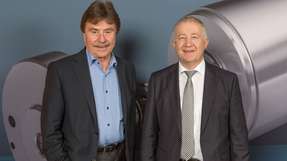 Dr. Karl-Walter Braun und Maxon-Motor-CEO Eugen Elmiger.