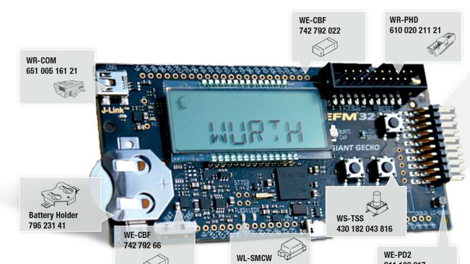 Abbildung 1: 32-Bit-Controller-Board mit Licht, Temperatur, Inductive (LC) und Touch-Sensor