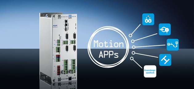 Im MultiServo integrierte Motion Apps lassen sich intuitiv in die Steuerungsumgebung einbinden.