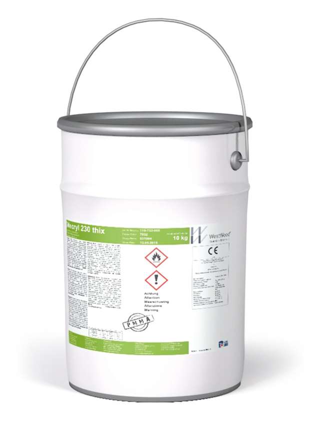 Damit man für den Schaden den genau richtigen Füllstoff findet, weisen Etiketten am Produktbehälter detailliert die Zusammensetzung aus. 