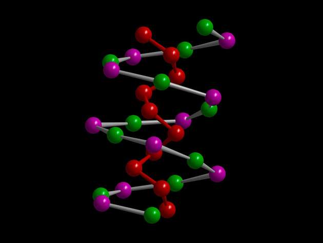 Die Doppelhelix-Struktur besteht aus den Elementen Phosphor, Iod und Zinn.