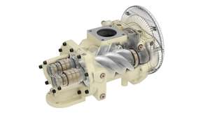 Herzstück: Der Schraubenkompressor der neuen RS-Serie von Ingersoll Rand