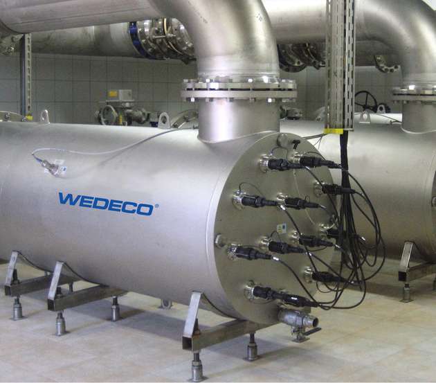 Die neuen UV-Wasseraufbereitungsanlagen Wedeco Spektron 2000e und 4000e erreichen den Leistungsbereich mittlerer bis großer Wasserwerke.