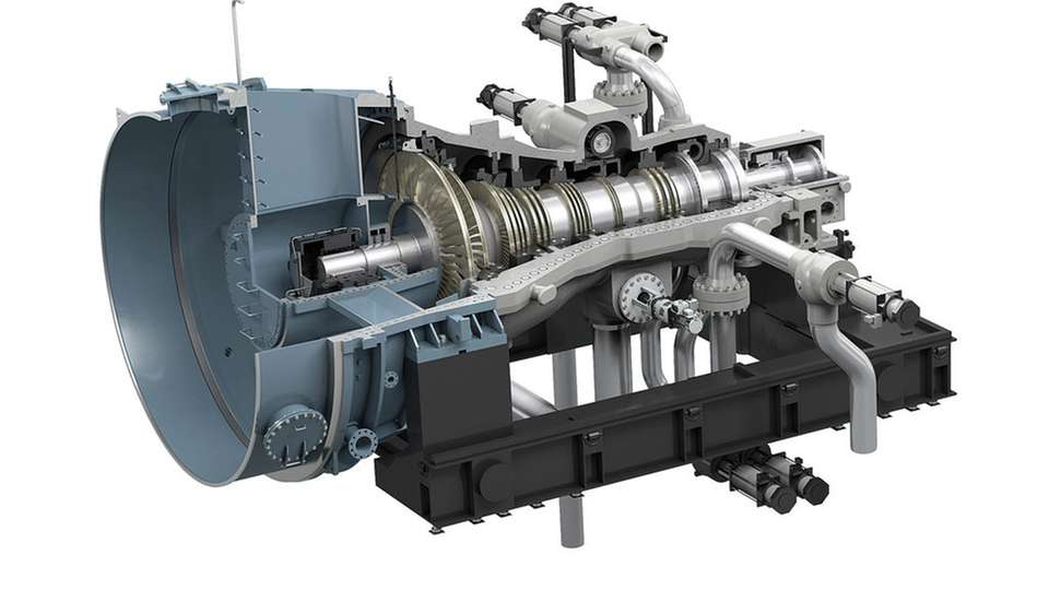 Industriedampfturbine SST-600: In einem deutschen Kraftwerk wird die Turbine ölfrei betrieben.