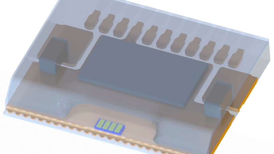 Prototyp: Das Vier-Kanal-Lidar-Lasermodul liefert perfekt parallele Laserstrahlen und ermöglicht aufgrund seiner Eigenschaften  erstmals MEMS-basierte Scanning-Lidar-Systeme.