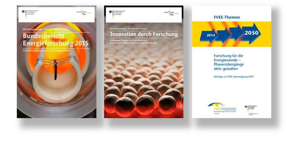 Geballte Ladung: Gleich zwei Broschüren hat das BMWi zum Thema Energieforschung und Innovationen veröffentlicht.