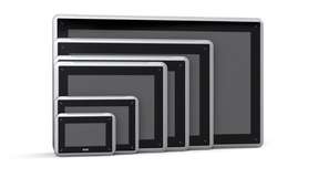 
                        
                        
                          Beijer präsentiert seine HMI-Panels in sechs Display-Größen von 4 bis 21 Zoll
                        
                      