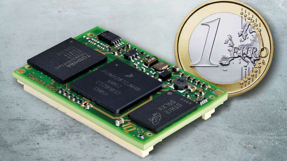 Leistungsstarkes ARM9-Modul
Das CPU Board basiert auf dem Prozessor i.MX28