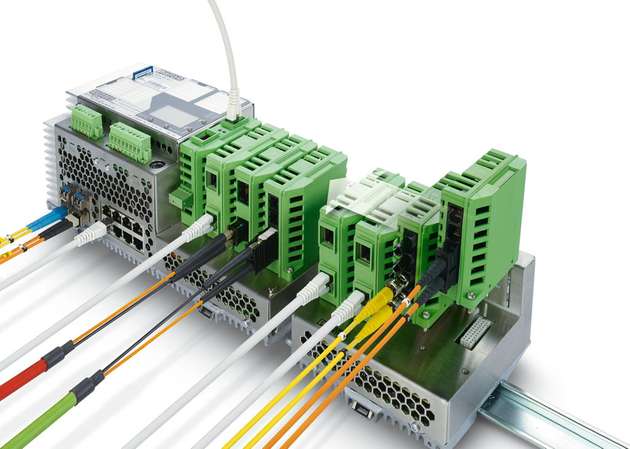 Netzwerk-Infrastruktur: Die GHS-Switches ermöglichen den Netzwerkaufbau in Ringstrukturen sowie die Umsetzung eines 1000 MBit/s schnellen Backbones.