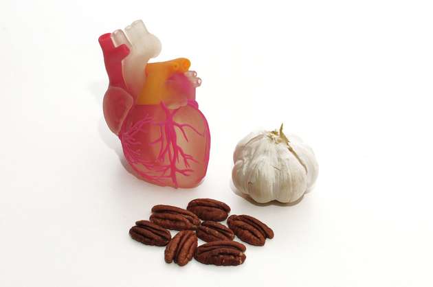 3d printed human's heart with a healthy diet