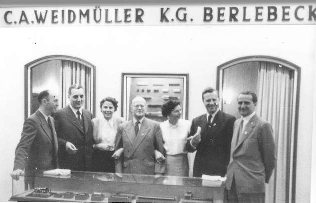 So hat alles angefangen: 1952 hatte Weidmüller seinen ersten kleinen Stand auf der Hannover Messe - damals noch „Deutsche Industriemesse“ genannt.