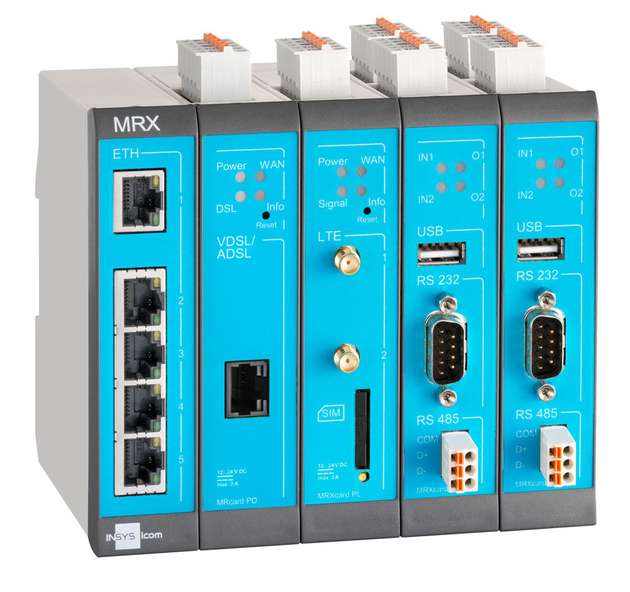 Die modulare Profi-Routerserie MRX ist für die Energieautomation geeignet. Die Router lassen sich flexibel zusammenstellen. Serielle Module erlauben die Einbindung von Bestandsanlagen. Eine integrierte Linux-Umgebung ermöglicht die lokale Erfassung und (Vor-)Verarbeitung von Netzdaten.