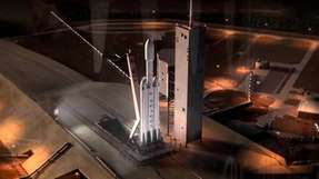 Beim Raketenstart entwickelt Falcon Heavy so viel Kraft wie 18 voll beladene Boeing 747.