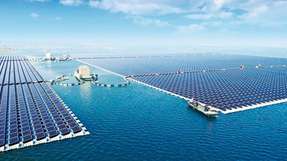 Der schwimmende Solarpark bei Huainan City ist der größte seiner Art auf der Welt.