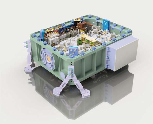 Das LIDAR-System für die Merlin-Mission enthält alle Komponenten vom Pumplaser bis zur Frequenzkonversion in einem kompakten und weltraumtauglichen Aufbau.