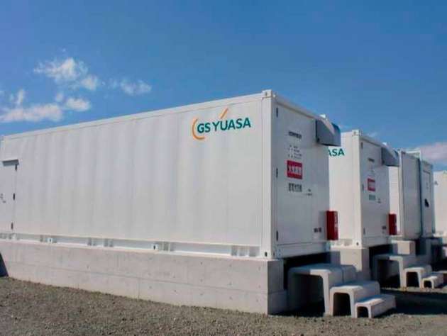 Die Lithium-Ionen-Batteriecontainer von GS Yuasa verfügen insgesamt über eine Speicherkapazität von 6750 kWh.