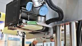 Das robotergestützte Druck- und Etikettiersystem von Herma erlaubt jetzt auch die flexible Kennzeichnung von Paletten.