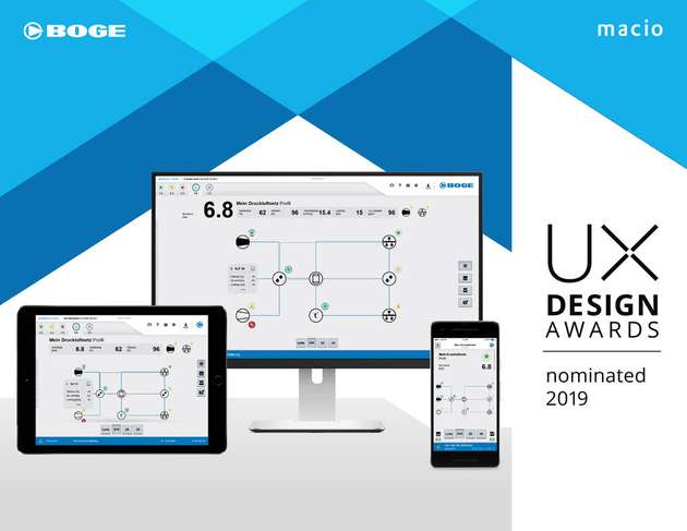Nominiert für die UX Design Awards: Die Visualisierung der Airtelligence Provis 3 zeigt etwa Statuswerte und Verbrauchsverläufe der Kompressoren an – übersichtlich und von überall abrufbar.