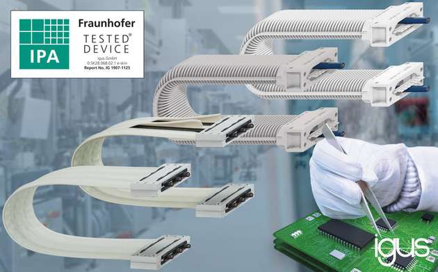 Alle Energieketten der E-Skin-Serie erhielten das Zertifikat Fraunhofer Tested Device der ISO-Klasse 1.