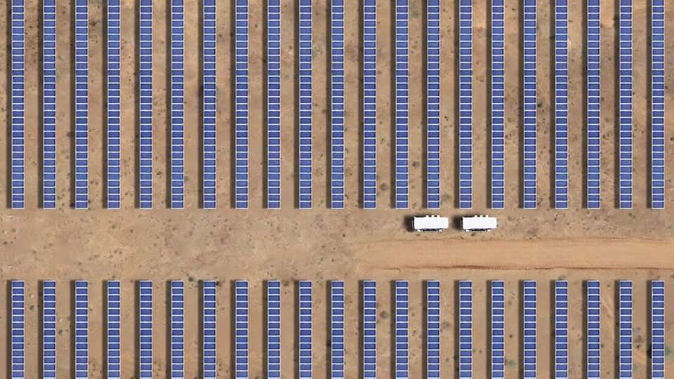 Riesige Anlage: In Australien entsteht das weltgrößte Solar-Hybrid-Kraftwerk. 