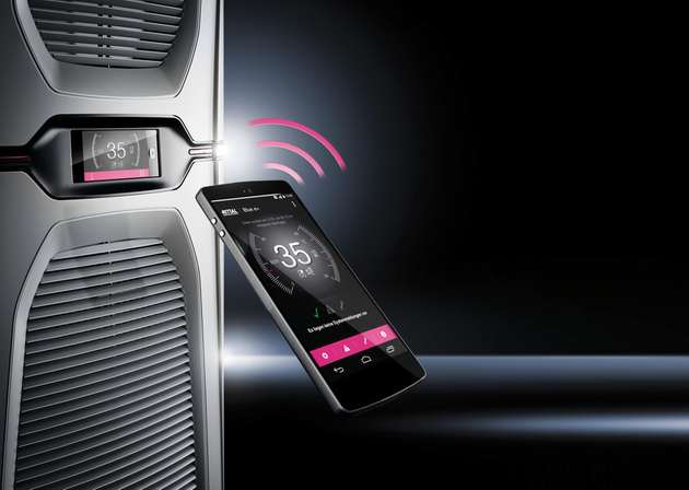 Die Near-Field-Communication-Schnittstelle (NFC) ermöglicht eine einfache Parametrierung mehrerer Kühlgeräte über ein NFC-fähiges mobiles Endgerät.