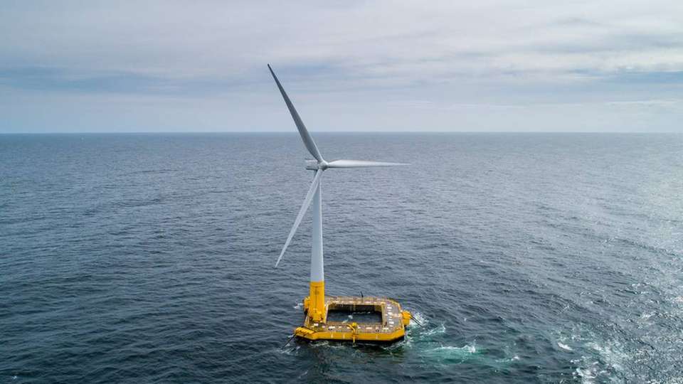 FLOATGEN - Frankreichs erste Offshore-Windkraftanlage, in der die Messkampagne durchgeführt wird.