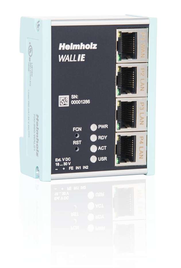Die Industrial NAT Gateway/Firewall WALL IE schützt das Automatisierungsnetzwerk sicher vor unbefugten Zugriffen.