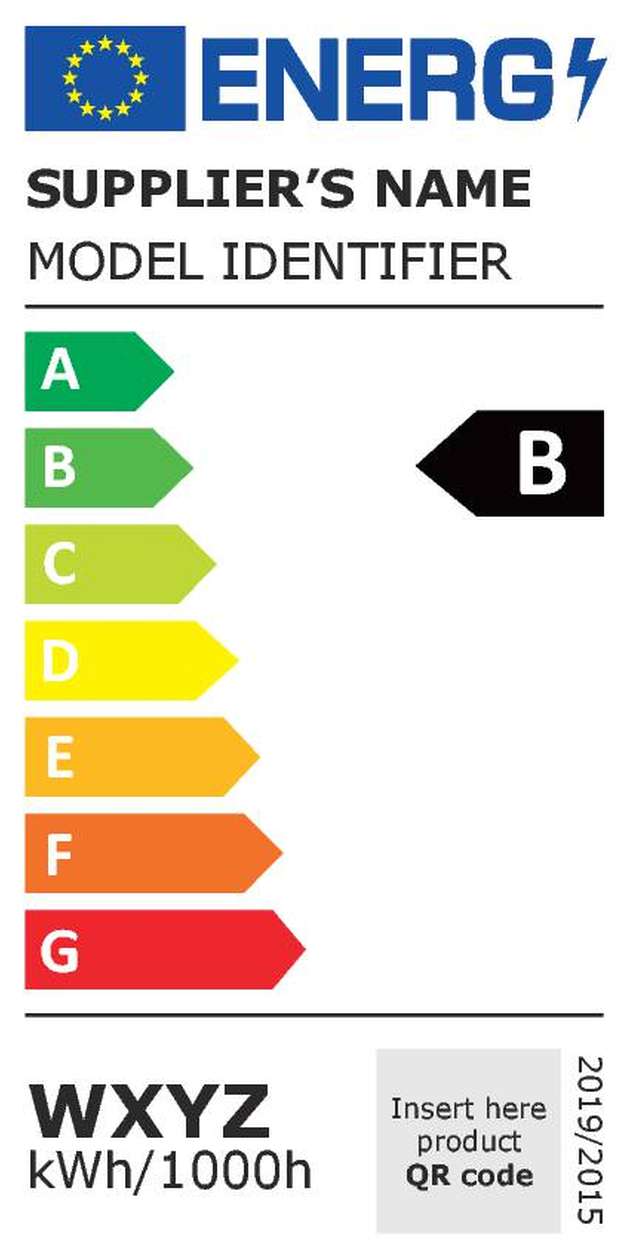 Die neue Energielabel-Skala reicht wieder von A bis G, doch die 2012 eingeführten „Plusklassen“ A+ und A++ entfallen.