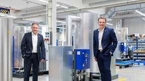 Seit dem 1. Januar bildet Yannick Koch (rechts) zusammen mit Norbert Strack die neue Geschäftsführung von Beko Technologies.