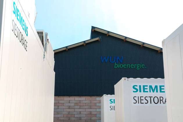 Wunsiedel Bioenergie und Siemens Siestorage Speicher.