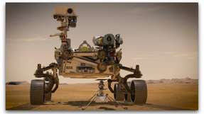 Der Perseverance Rover und der Mars-Helikopter Ingenuity landen am 18. Februar 2021 auf dem Mars.