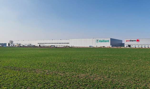 Die neue Megafabrik der Vaillant Group produziert ausschließlich Wärmepumpen.