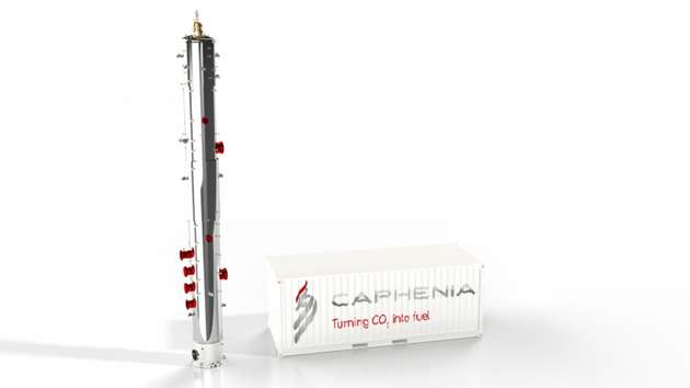 Der 3-in-1-Zonenreaktor von Caphenia nutzt physikalische Effekte, um aus verschiedenen Rohstoffen ein Synthesegas zu erzeugen.