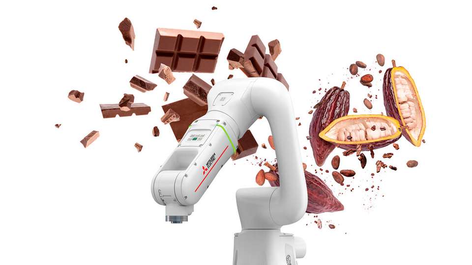 Durchgängige und integrierte Roboterlösungen von Mitsubishi Electric für die Lebensmittelindustrie.