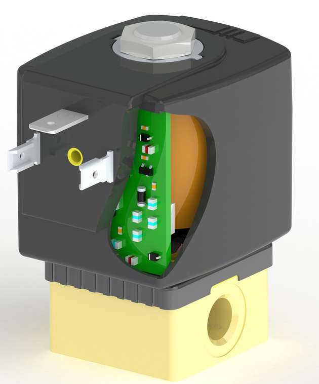 Die Bürkert-Magnetventile mit Doppelspule und Kick-and-Drop-Elektronik verbrauchen bis zu 80 Prozent weniger Energie als konventionelle Lösungen.