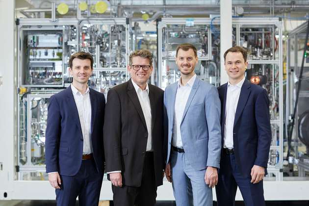 Das Ineratec-Management-Team: Philipp Engelkamp, Ingo Katz, Tim Boeltken und Caspar Schuchmann
