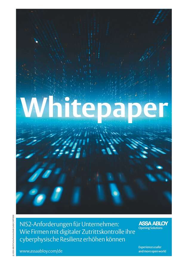Ein aktuelles Whitepaper von Assa Abloy bietet eine Handreichung für Unternehmen, um sich mit den Kernforderungen der NIS2-Richtlinie vertraut zu machen und die eigene cyberphysische Resilienz zu erhöhen.