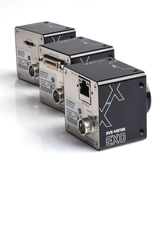 Die EXO Serie ist mit drei verschiedenen Interfaces erhältlich: Camera Link, GigE Vision und USB3.