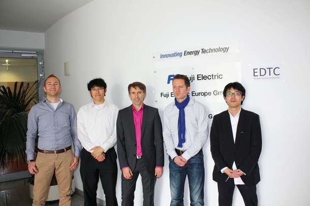 Das ETDC-Team (von links): Steffen Werner, Takahito Harada, der Manager Thomas Heinzel, Michael Lerch und Takahisa Hitachi